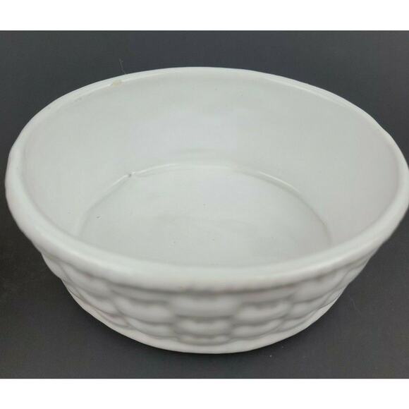 Vintage Hen Chicken Sitting on Woven White Basket Ceramic Container Portugal - Picture 7 of 12